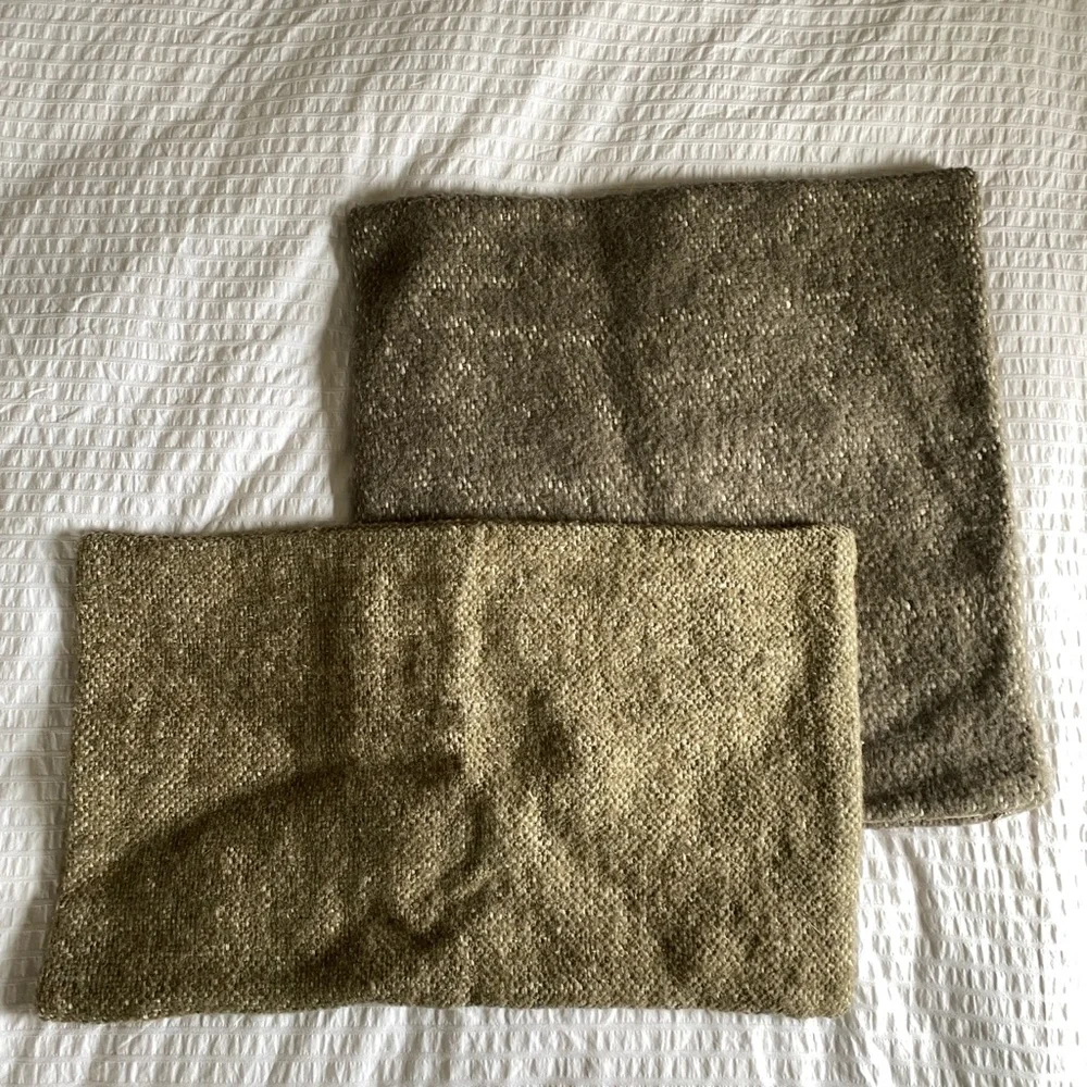 Pottery Barn Light Green Pillow Shams